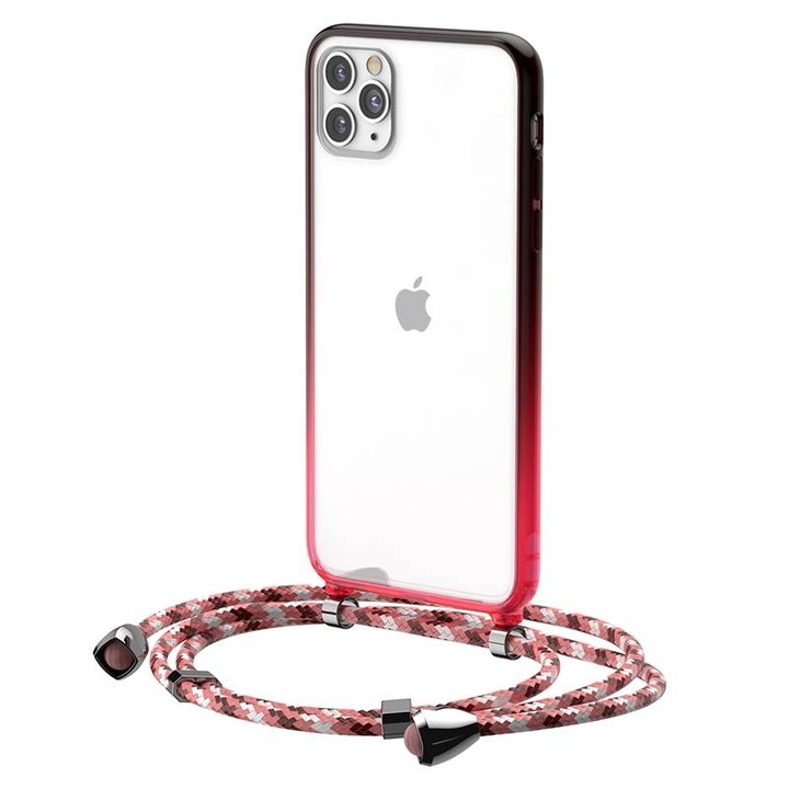 Husa de protectie transparenta Baseus pentru iPhone 11 Pro Max 6.5 inch, Rosu