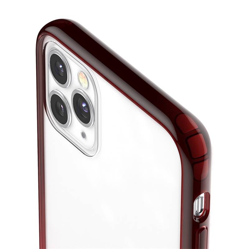 Husa de protectie transparenta Baseus pentru iPhone 11 Pro Max 6.5 inch, Rosu