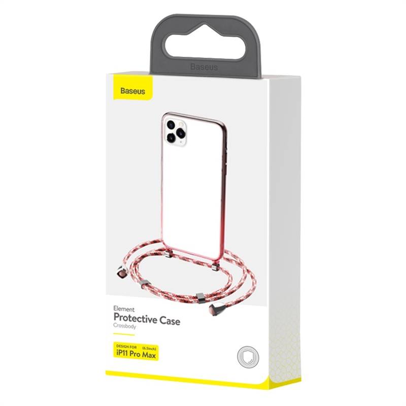 Husa de protectie transparenta Baseus pentru iPhone 11 Pro Max 6.5 inch, Rosu