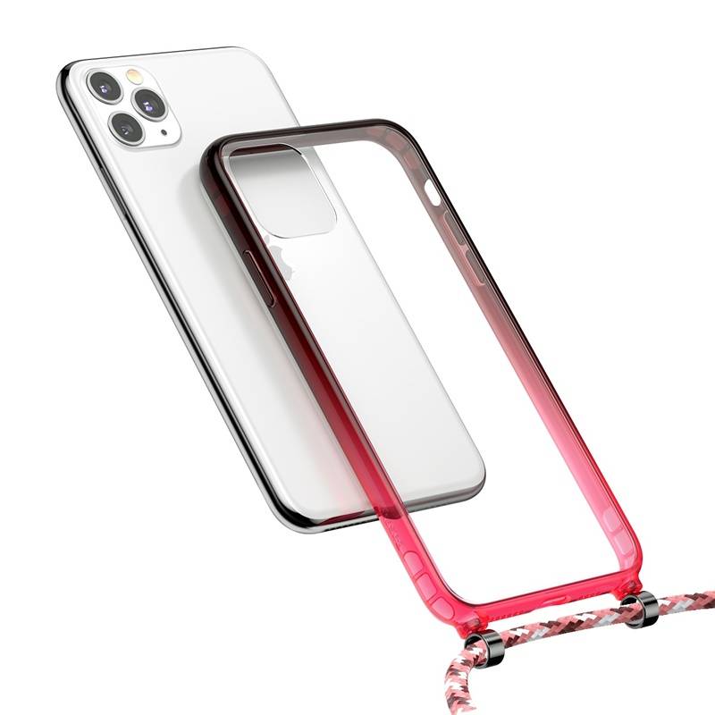 Husa de protectie transparenta Baseus pentru iPhone 11 Pro Max 6.5 inch, Rosu