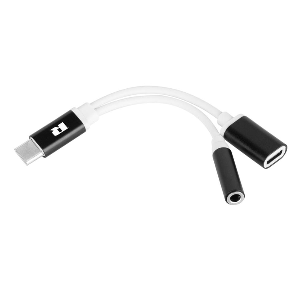 Habitual protect pain Cablu adaptor USB tip C taba - Jack 3.5 mm stereo + USB tip C mama 15 cm  REBEL - eMAG.ro