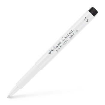 Marker Pitt Artist 1.5 mm Alb Faber-Castell Marker Pitt Artist 1.5 mm Alb Faber-Castell