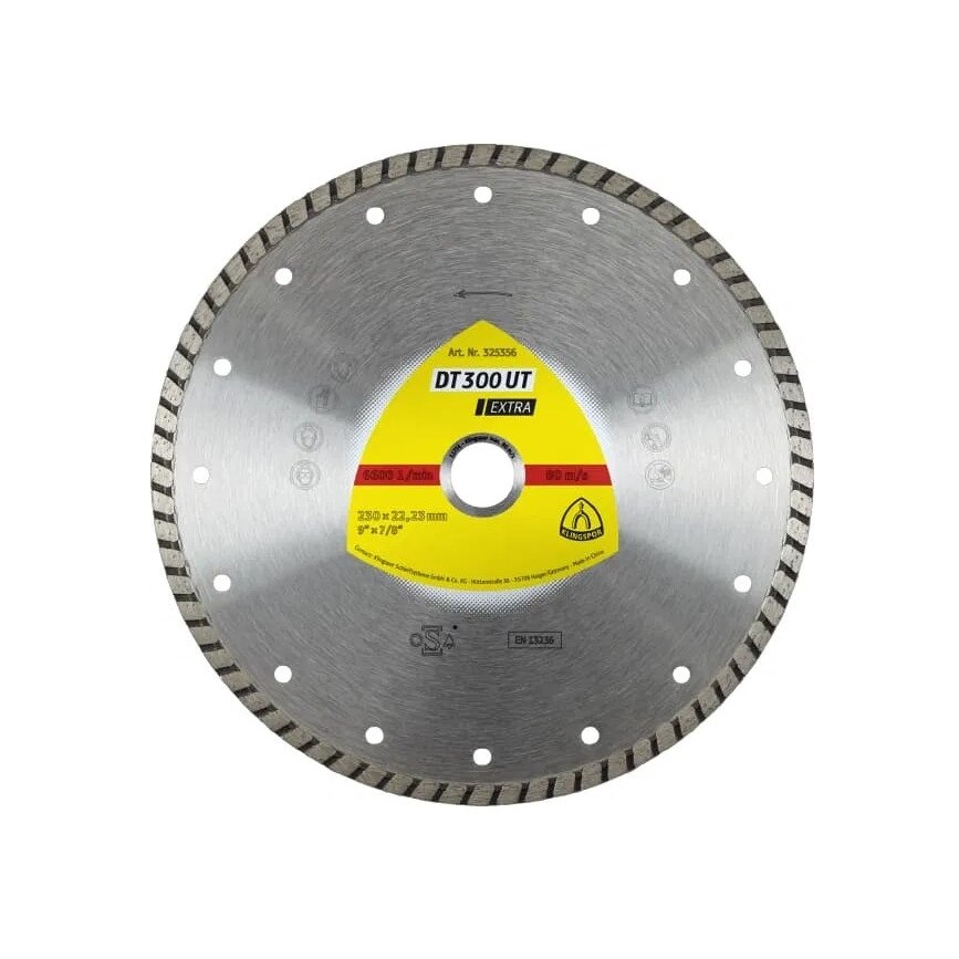 Disc diamantat 230x2.3x22.23 16 segm. Klingspor DT300U 325348