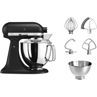 Mixer cu bol KitchenAid Artisan 5KSM175PSEBK, 300W, 4.8L, Cast Iron Black