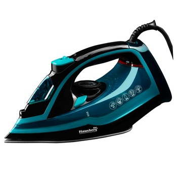 Fier de Calcat Hausberg HB-7840VR, Ceramic Rezervor Apa 300ml 2600W, Verde/Negru Fier de Calcat Hausberg HB-7840VR, Ceramic Rezervor Apa 300ml 2600W, Verde/Negru