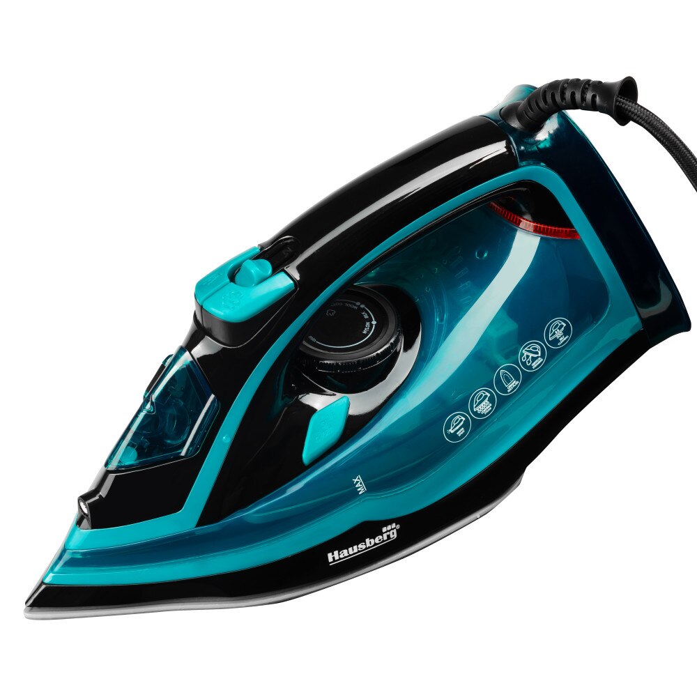 Fier de Calcat, Ceramic, autocuratare, anticalcar, 300ml, 2400-2800W, Negru/Verde