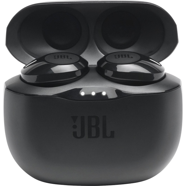 Аудио слушалки In-ear JBL TUNE 125TWS, Bluetooth, Микрофон, Pure Bass, True Wireless, Черен