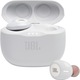 Аудио слушалки In-ear JBL TUNE 125TWS, Bluetooth, Микрофон, Pure Bass, True Wireless, Бял