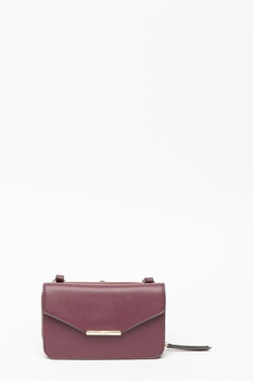 NINE WEST, Geanta crossbody mica de piele ecologica Girl On The Go, Violet pruna NINE WEST, Geanta crossbody mica de piele ecologica Girl On The Go, Violet pruna