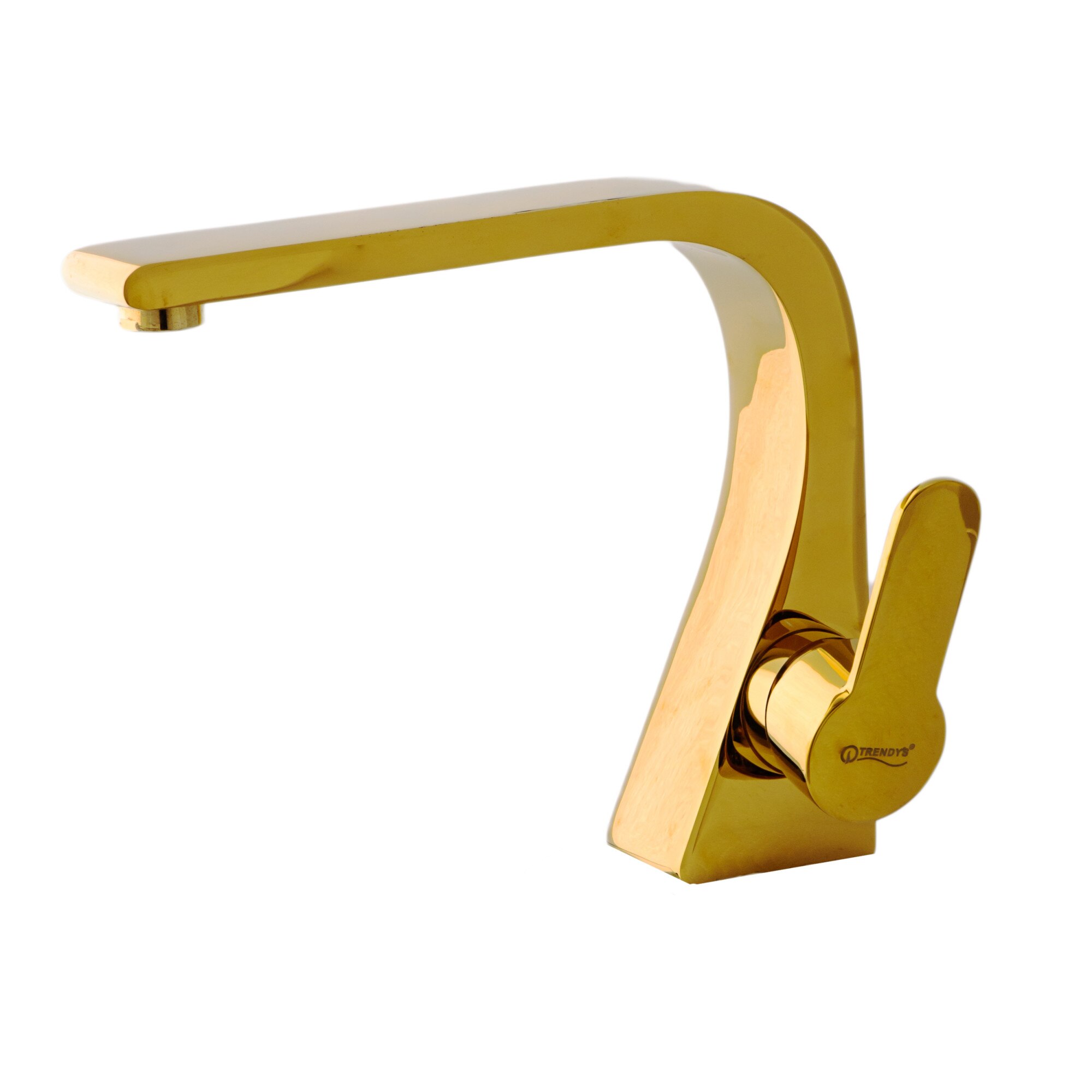 Baterie lavoar monocomanda Trendy's , montare chiuveta baie , gold