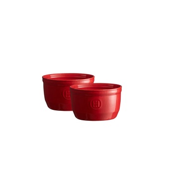 Set 2 boluri ramekin 10,5 cm, Burgundy - Emile Henry Set 2 boluri ramekin 10,5 cm, Burgundy - Emile Henry