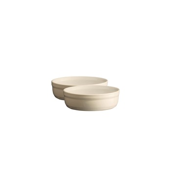 Set 2 farfurii Creme Brulee, 12 cm, Clay - Emile Henry Set 2 farfurii Creme Brulee, 12 cm, Clay - Emile Henry