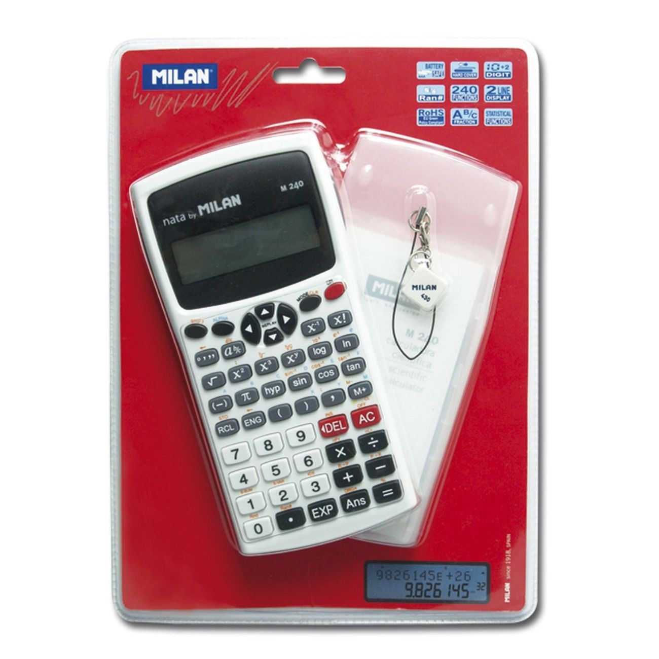 Calculator 10 DG MILAN Stiintific M240 alb