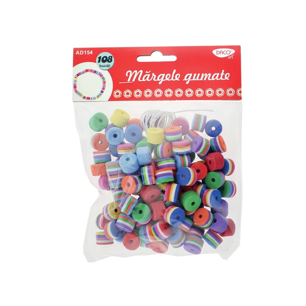 Accesorii craft - AD154 margele gumate spuma DACO