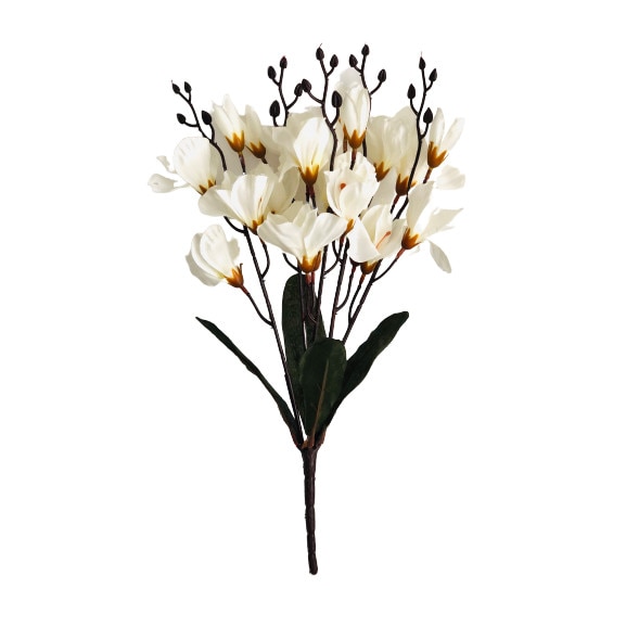 Flori decorative artificiale, alb, 45 cm