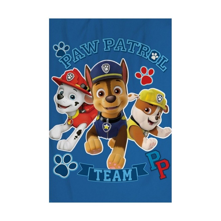 Patura pentru copii, polar, Paw Patrol, 100 x 150 cm, Multicolor