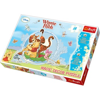Puzzle Trefl fosforescent Disney Winnie the Pooh, 15 piese Puzzle Trefl fosforescent Disney Winnie the Pooh, 15 piese