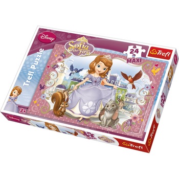 Puzzle Trefl Maxi, Prietenii Sofiei, 24 piese Puzzle Trefl Maxi, Prietenii Sofiei, 24 piese