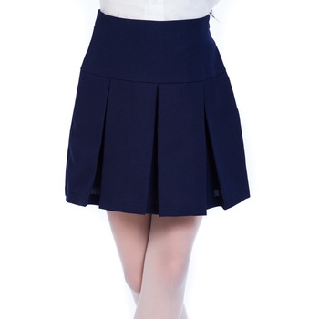 Fusta BE YOU, pentru scoala cu pliuri, Bleumarin Fusta BE YOU, pentru scoala cu pliuri, Bleumarin