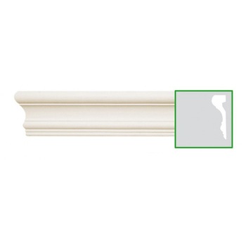 Brau de perete din poliuretan CR816, alb, 8.2 x 2.2 cm Brau de perete din poliuretan CR816, alb, 8.2 x 2.2 cm