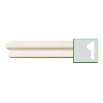 Brau de perete in poliuretan CR889, alb, 6.2 x 2.6 cm Brau de perete in poliuretan CR889, alb, 6.2 x 2.6 cm