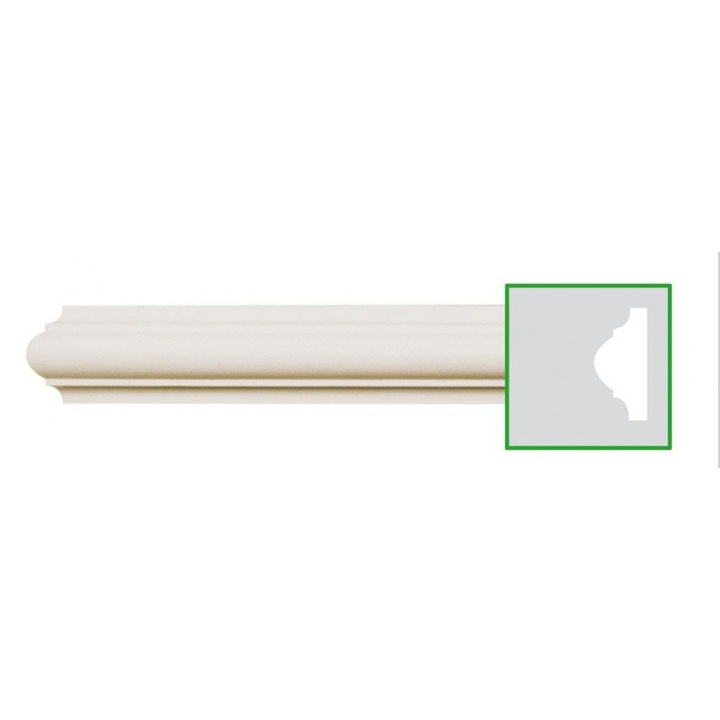 Brau decorativ din poliuretan CR810 - 4x1.8x200 cm