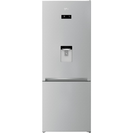 Combina frigorifica Beko RCNE560E40DZMN, 497 l, NeoFrost Dual Cooling, HarvestFresh, EverFresh, Dozator de apa, Clasa A++, H 192 cm, Gri
