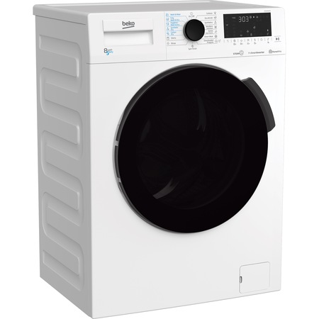 Masina de spalat rufe cu uscator Beko HTV 8716 X0, Spalare 8 kg, Uscare 5 kg, 1400 rpm, Clasa A, Motor ProSmart Inverter, HomeWhiz, Conectare Bluetooth, Hygiene+ Wash&Dry, Steam Cure, Alb