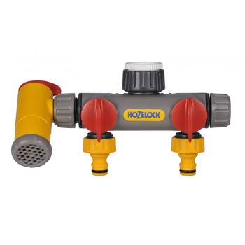 Conector cu 2 circuite Hozelock Flowmax 2250, 26.5 mm diametru conector Conector cu 2 circuite Hozelock Flowmax 2250, 26.5 mm diametru conector