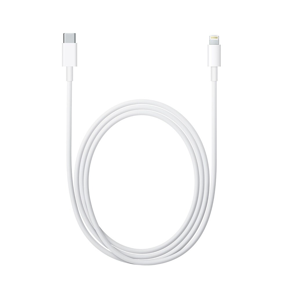 Cablu de date/incarcare Apple, USB Type-C to Lightning, 2m, White