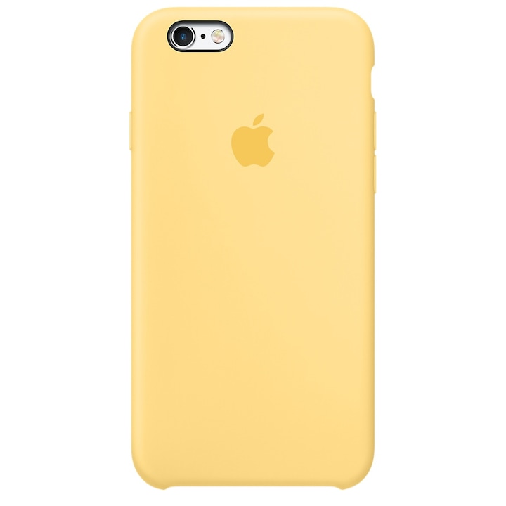 Протектор Apple Silicone Case за iPhone 6s Plus, Жълт