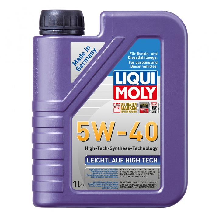 Моторно масло Liqui Moly Leichtlauf HT 5W-40, 1 л