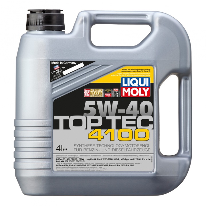 Моторно масло Liqui Moly Top Tec 4100 5W-40, 4 л