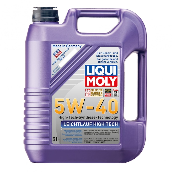Моторно масло Liqui Moly Leichtlauf HT 5W-40, 5 л