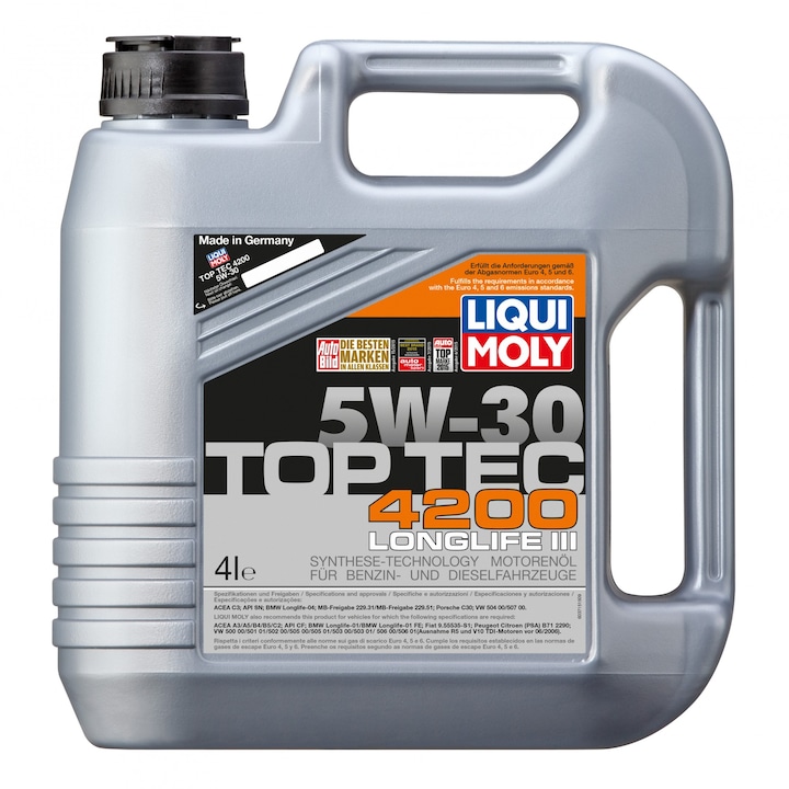 Моторно масло Liqui Moly Top Tec 4200 5W-30, 4 л