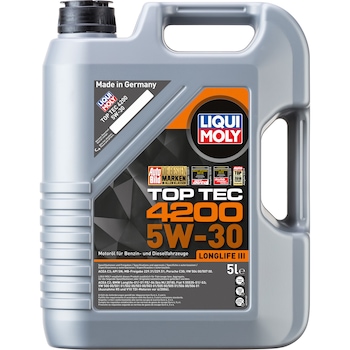 Ulei de motor Liqui Moly Top Tec 4200 5W-30, 5L Ulei de motor Liqui Moly Top Tec 4200 5W-30, 5L