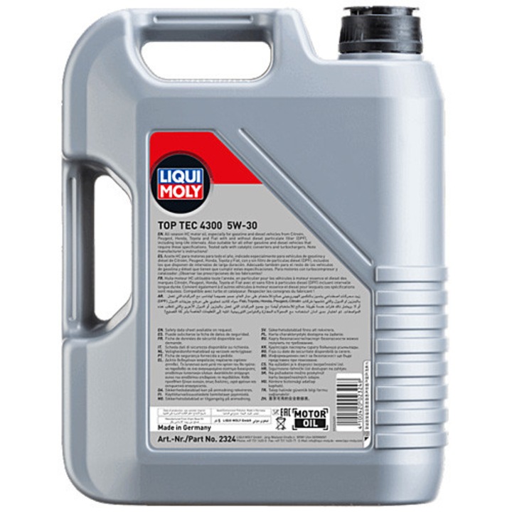 Ulei de motor Liqui Moly Top Tec 4300 5W-30, 5L