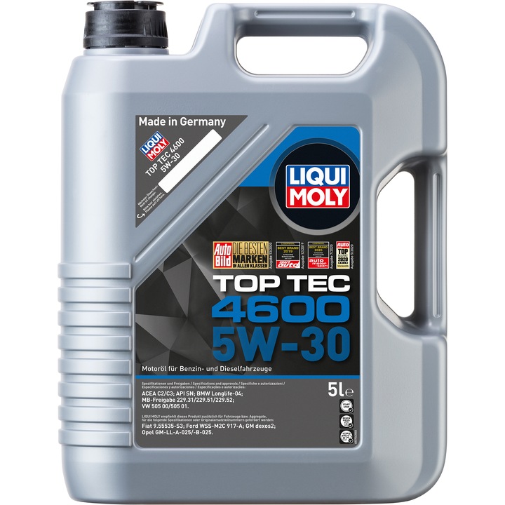 Liqui Moly Top Tec 4600 5W-30 motorolaj, 5 liter
