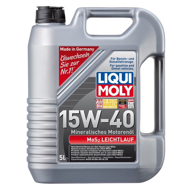 Liqui Moly MOS2 15W-40 Motorolaj, 5 l