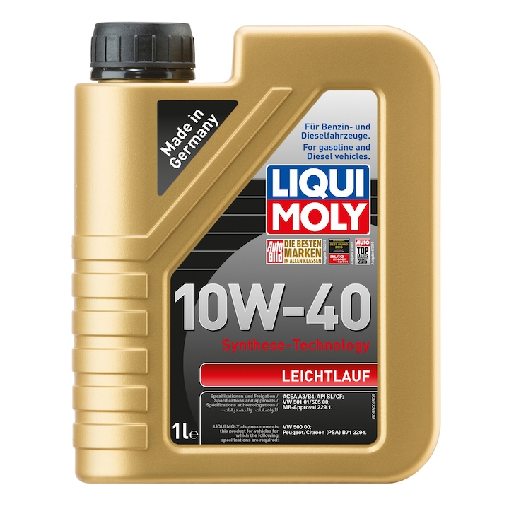 Моторно масло Liqui Moly Leichtlauf 10W-40, 1 л