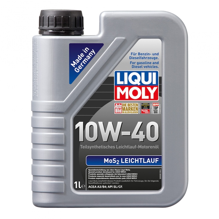 Моторно масло Liqui Moly Leichtlauf с MOS2 10W-40, 1 л