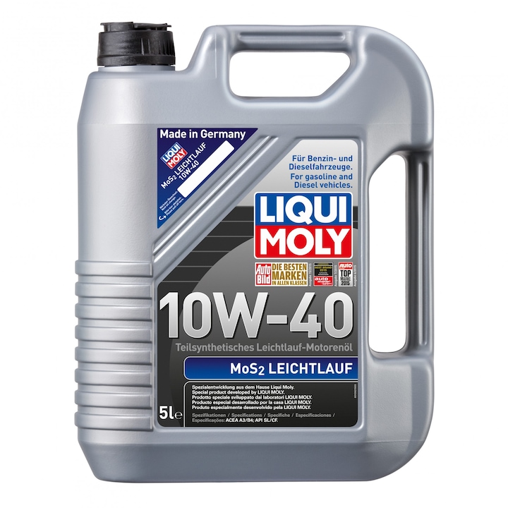 Моторно масло Liqui Moly Leichtlauf с MOS2 10W-40, 5 л