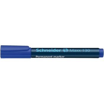 Marker permanent Schneider 130, varf rotund, 1-3 mm, Albastru Marker permanent Schneider 130, varf rotund, 1-3 mm, Albastru