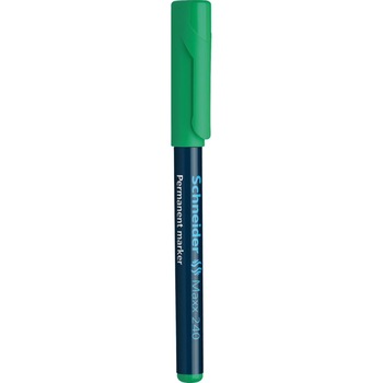 Marker permanent Schneider 240, varf rotund, 1-2 mm, Verde Marker permanent Schneider 240, varf rotund, 1-2 mm, Verde