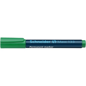Marker permanent Schneider 133, varf tesit, 1-5 mm, Verde Marker permanent Schneider 133, varf tesit, 1-5 mm, Verde
