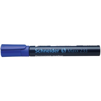 Marker permanent Schneider 233, varf tesit, 1-5 mm, Albastru