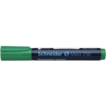 Marker permanent Schneider 250, varf tesit, 2-7 mm, Verde Marker permanent Schneider 250, varf tesit, 2-7 mm, Verde