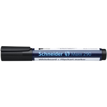 Marker Schneider 290, pentru whiteboard/flipchart, Negru Marker Schneider 290, pentru whiteboard/flipchart, Negru