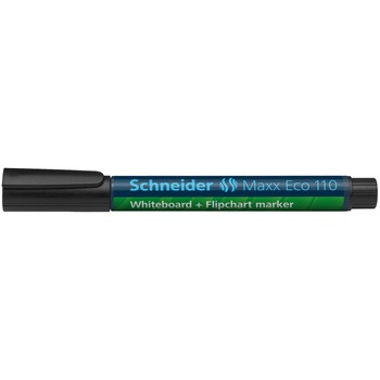 Marker Schneider Maxx Eco 110, pentru whiteboard/flipchart, Negru Marker Schneider Maxx Eco 110, pentru whiteboard/flipchart, Negru