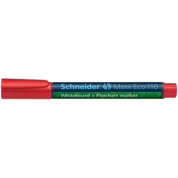 Marker Schneider Maxx Eco 110, pentru whiteboard/flipchart, Rosu Marker Schneider Maxx Eco 110, pentru whiteboard/flipchart, Rosu
